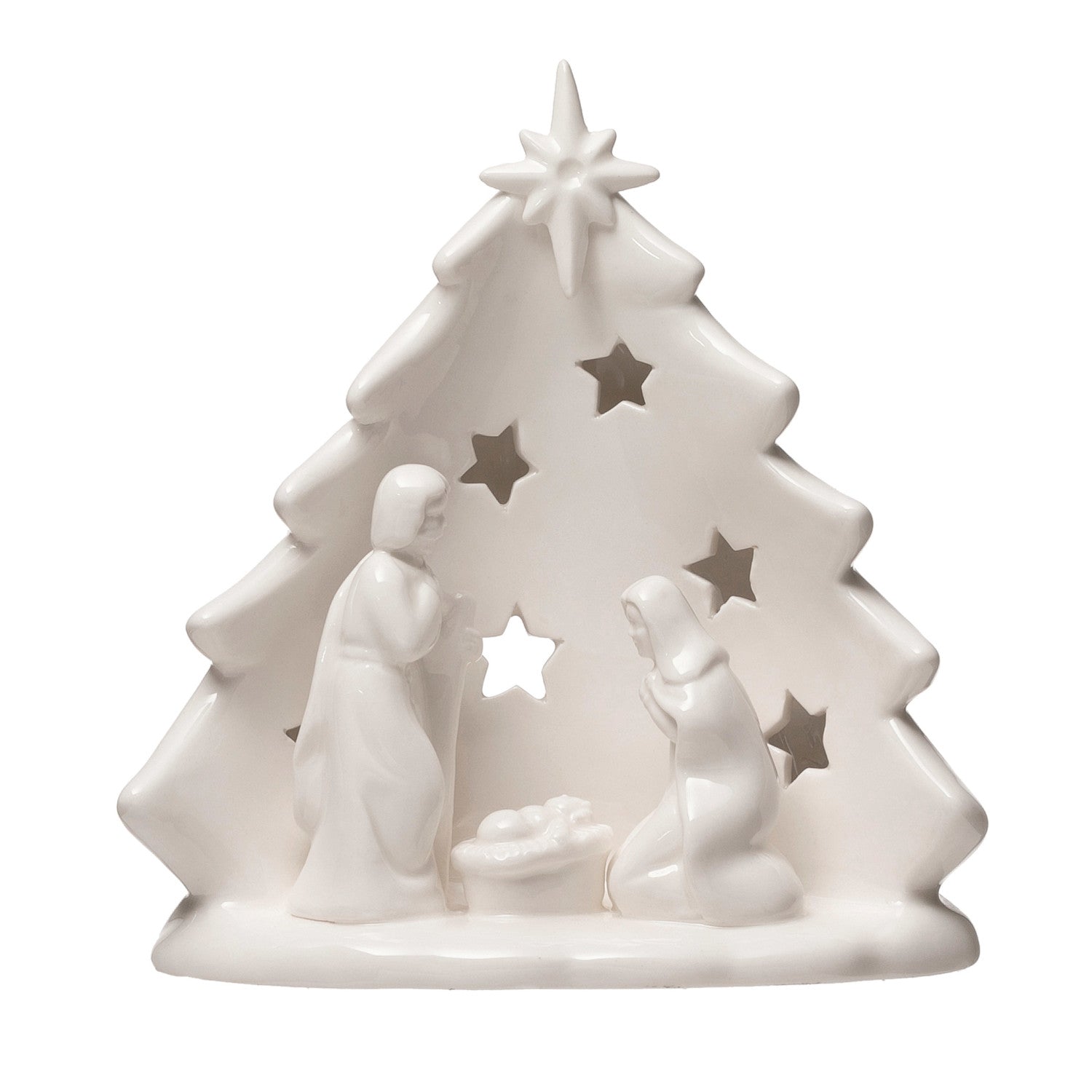 Stoneware Holy Family Nativity