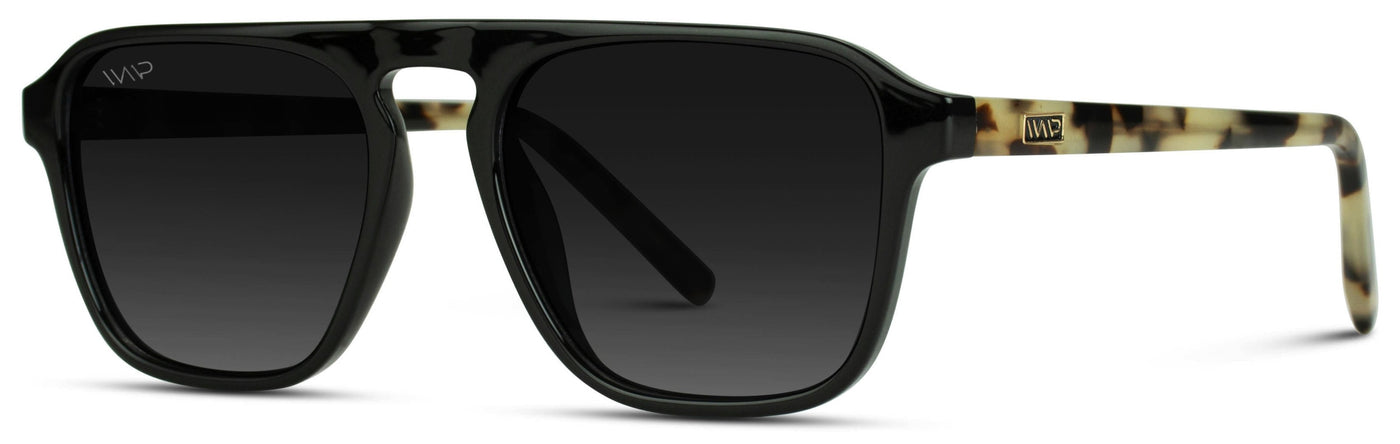 Emerson Sunglasses in Black Beige Tortoise/Black