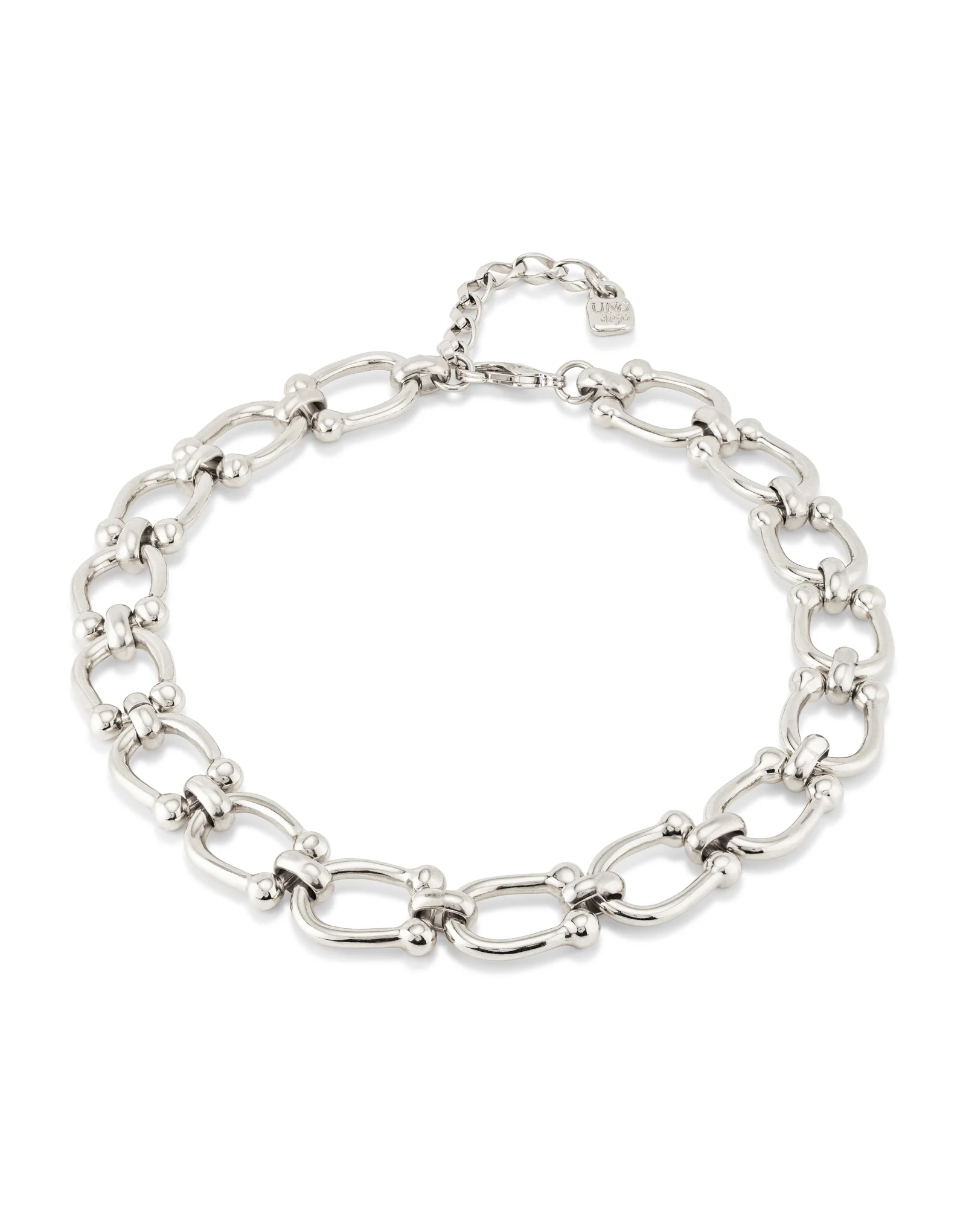 Silver Short Link Chain Necklace