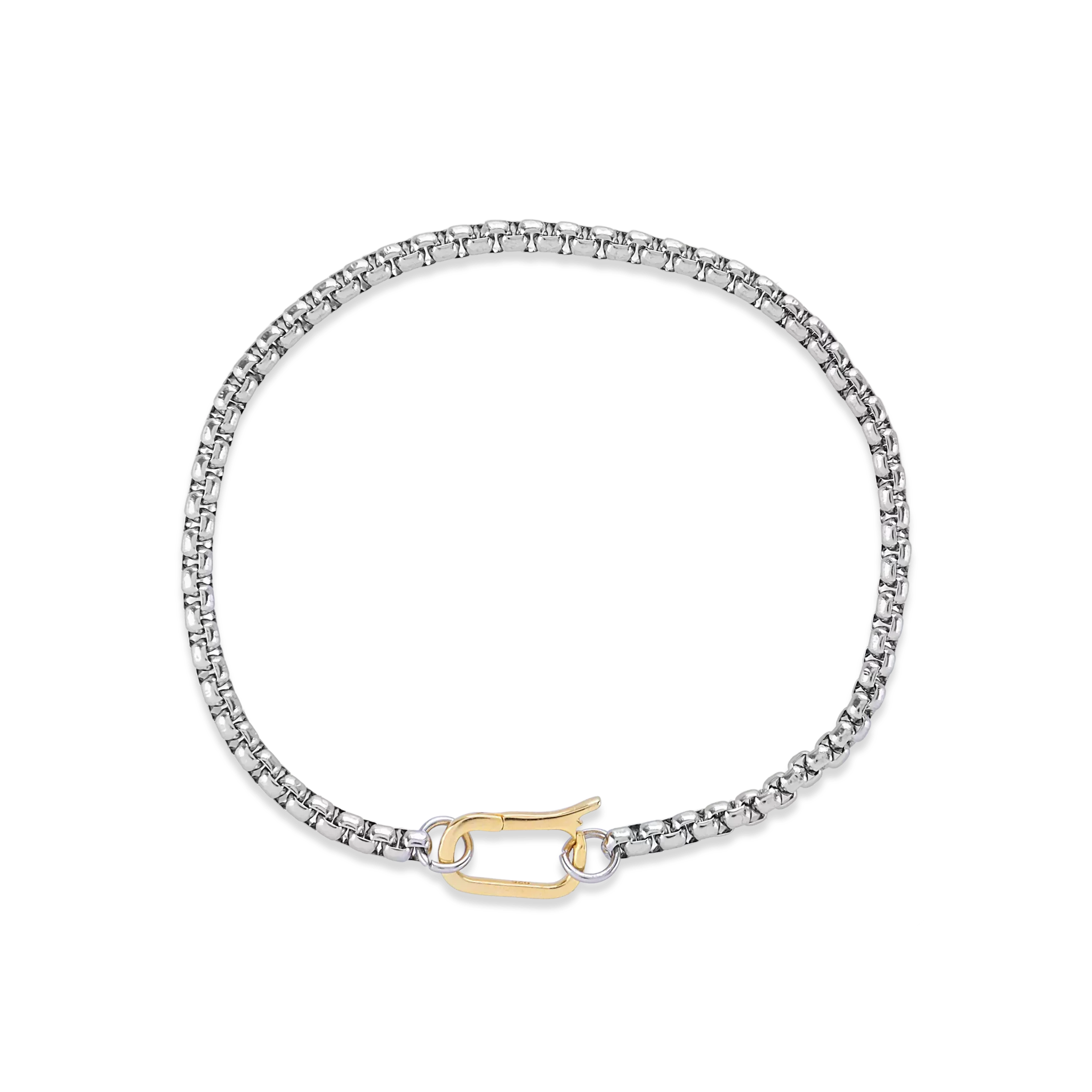 Can Opener Box Bracelet Silver