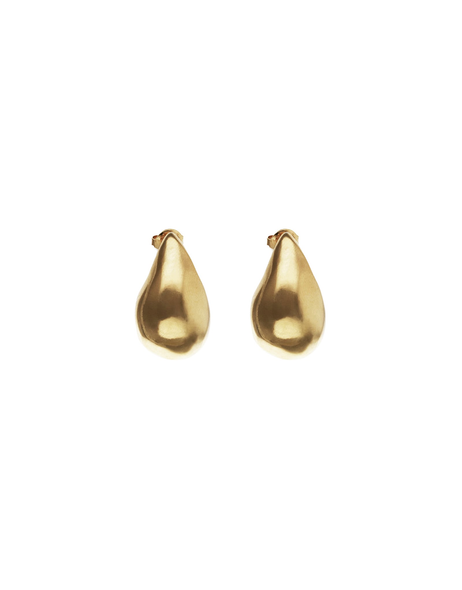 Gold Corium Tear Drop Earrings