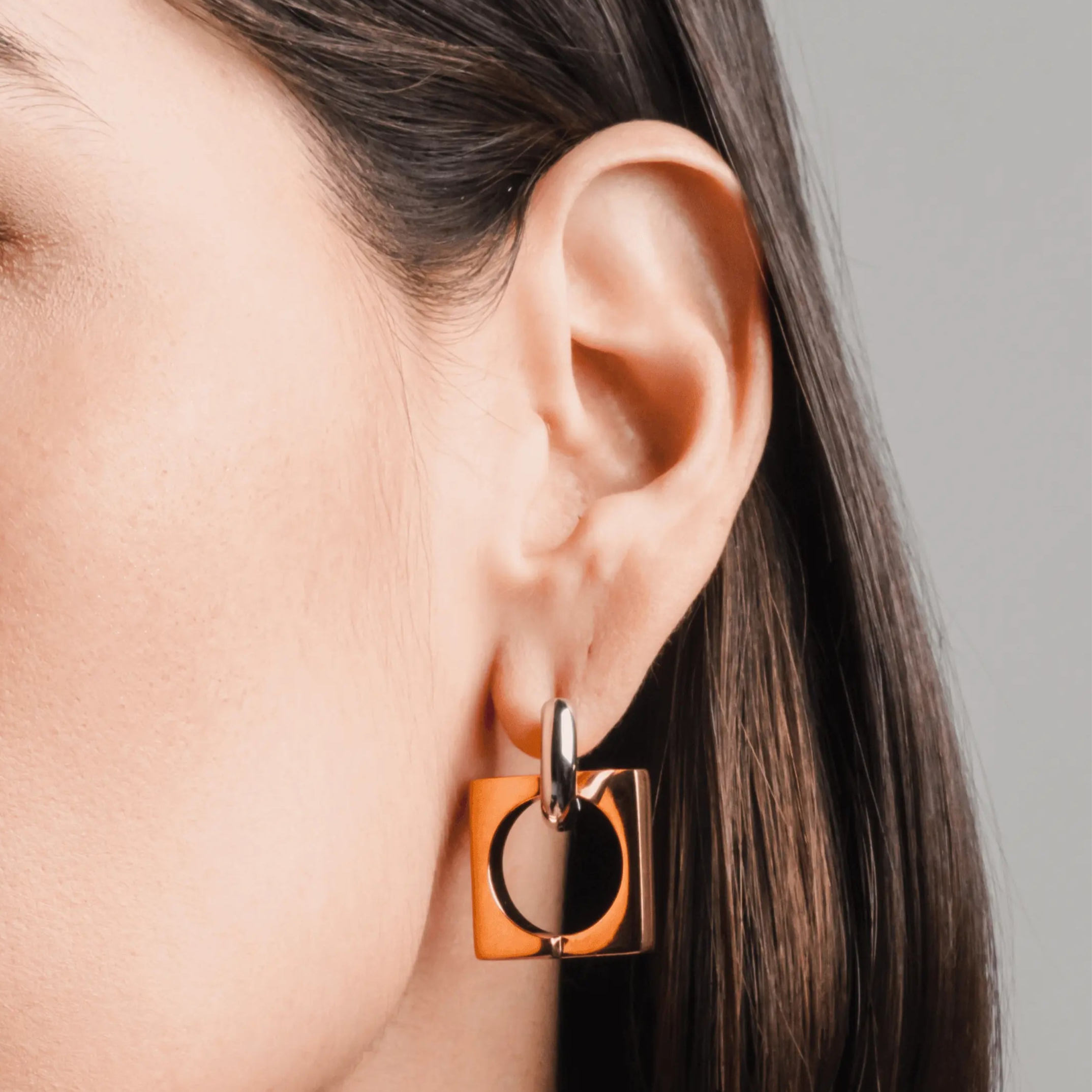 Square Mix Hoop Earrings