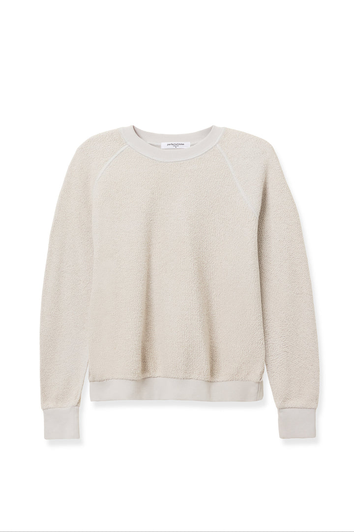 Silver Ziggy Inside Out Fleece Shrunken Crewneck