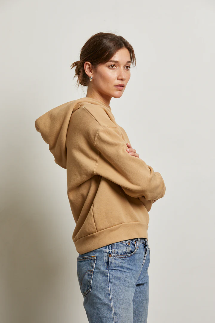 Heart Cotton Fleece Pullover Hoodie