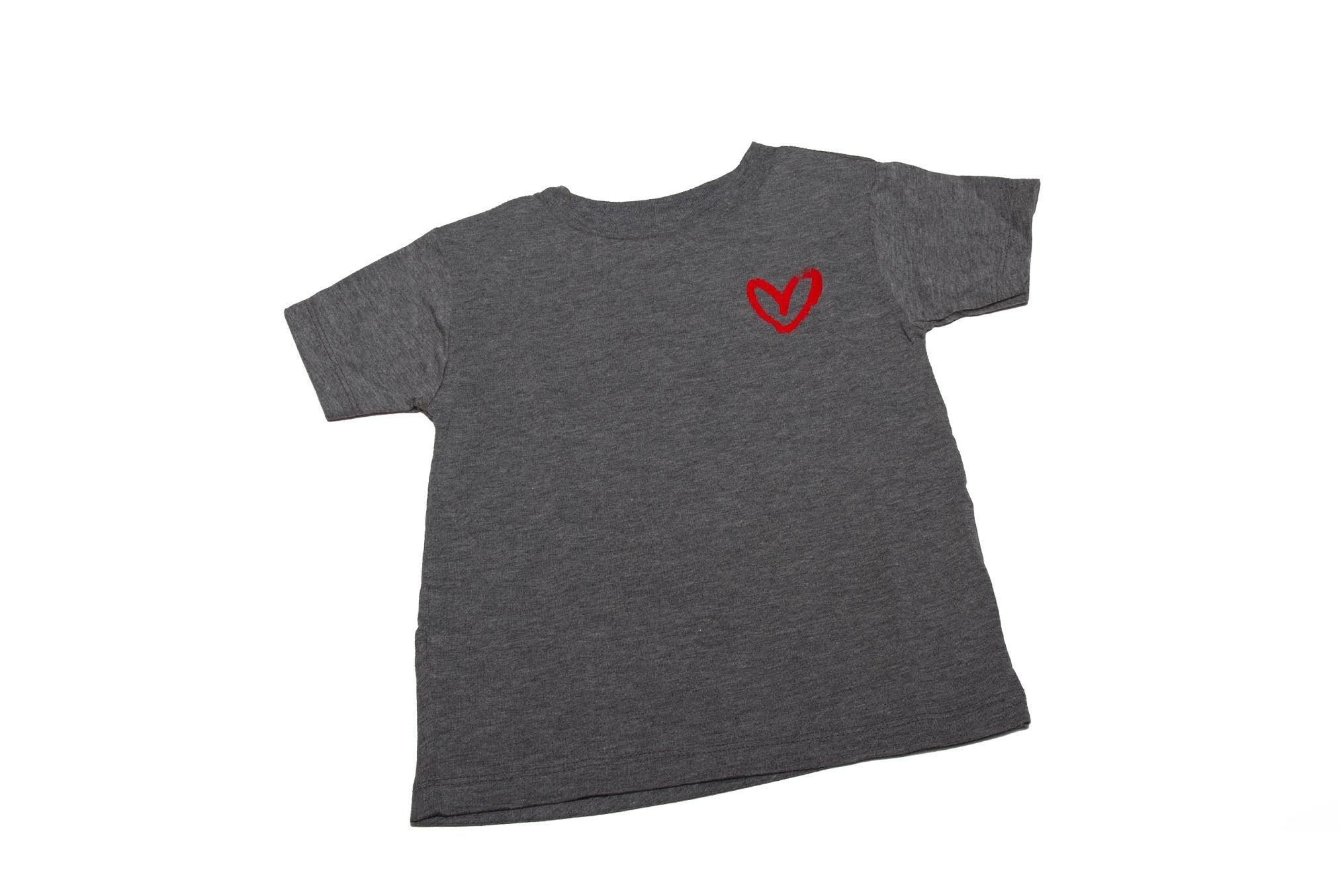 Grey Imperfect Heart Toddler Tee
