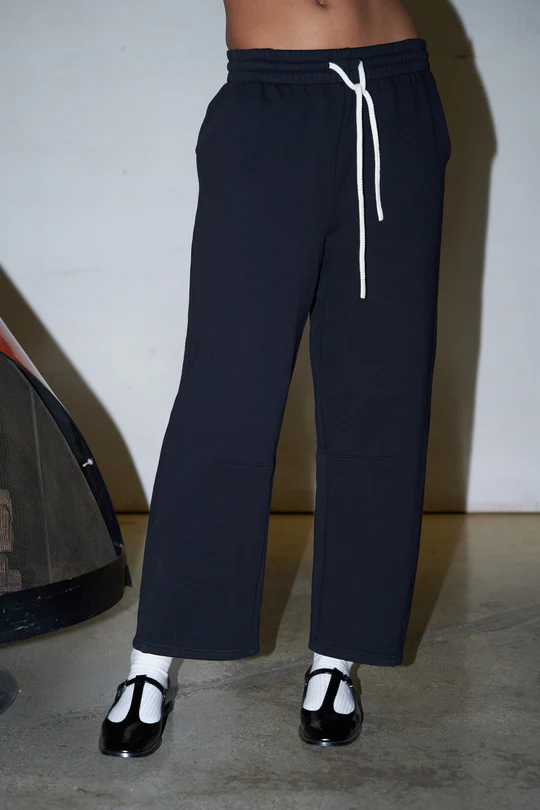 True Black Fallon Fleece Barrel Sweat Pant