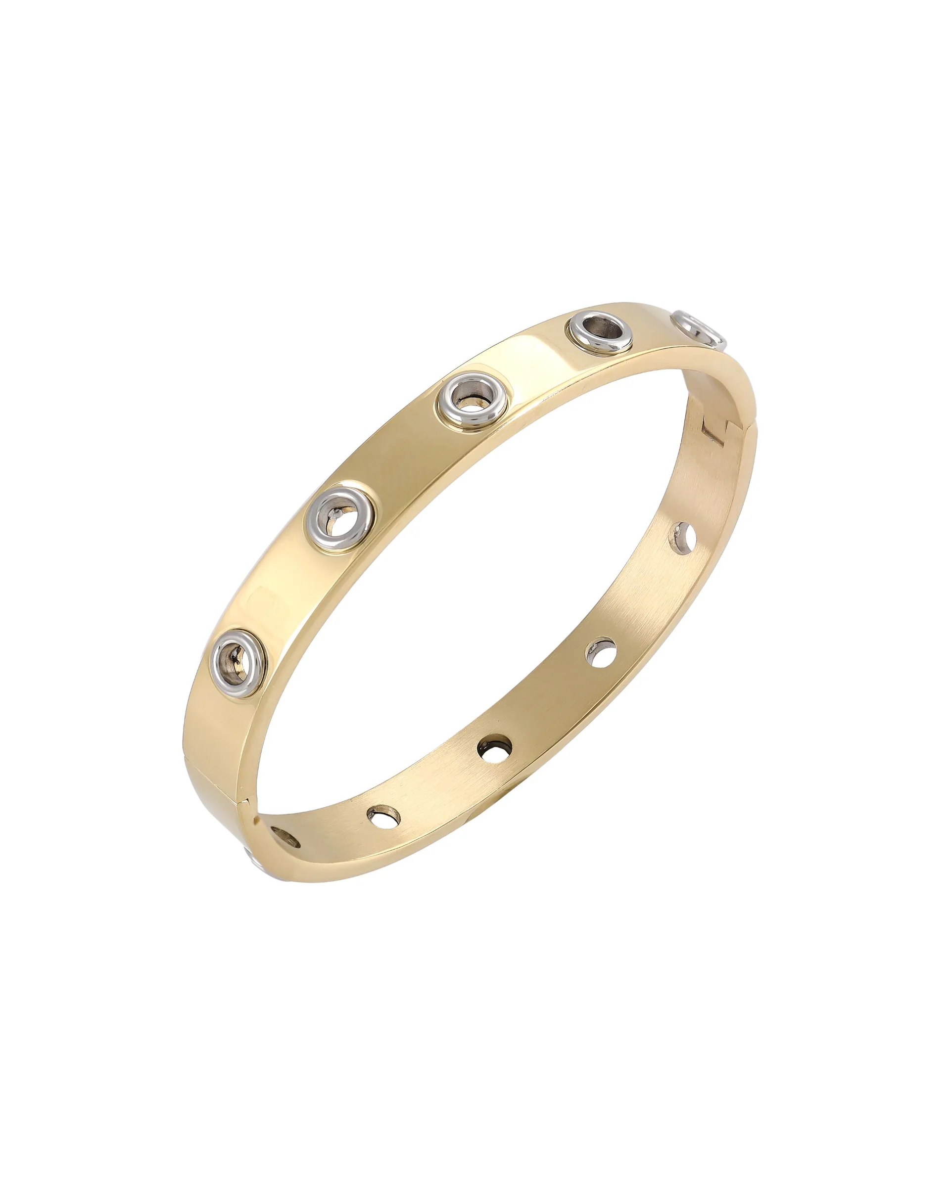 The Hole Slim Bangle in Gold