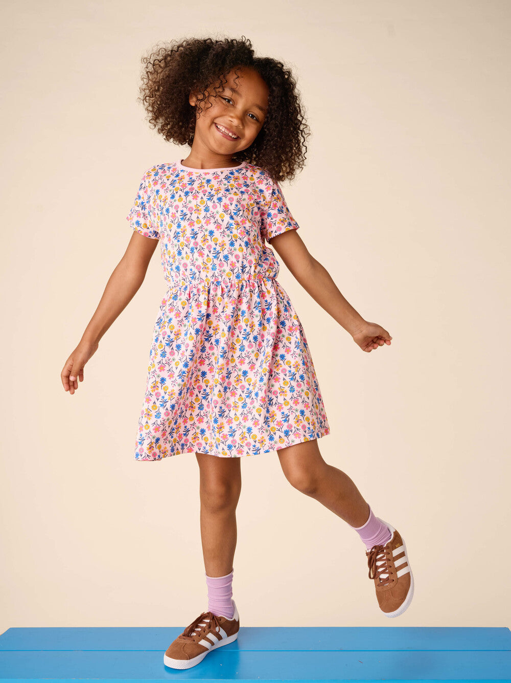 Wildflowers Short Sleeve Twirl Dress