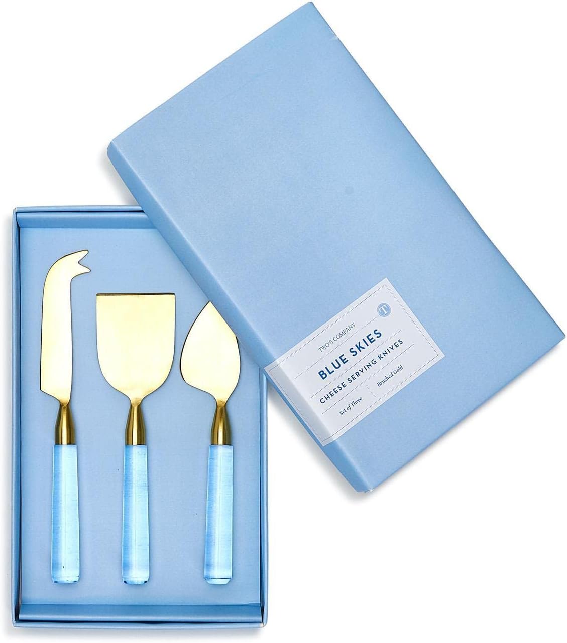 Blue Skies Cheese Knives Gift Set