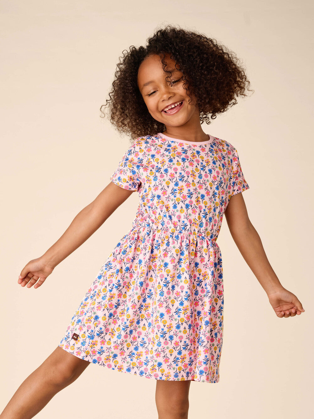 Wildflowers Short Sleeve Twirl Dress