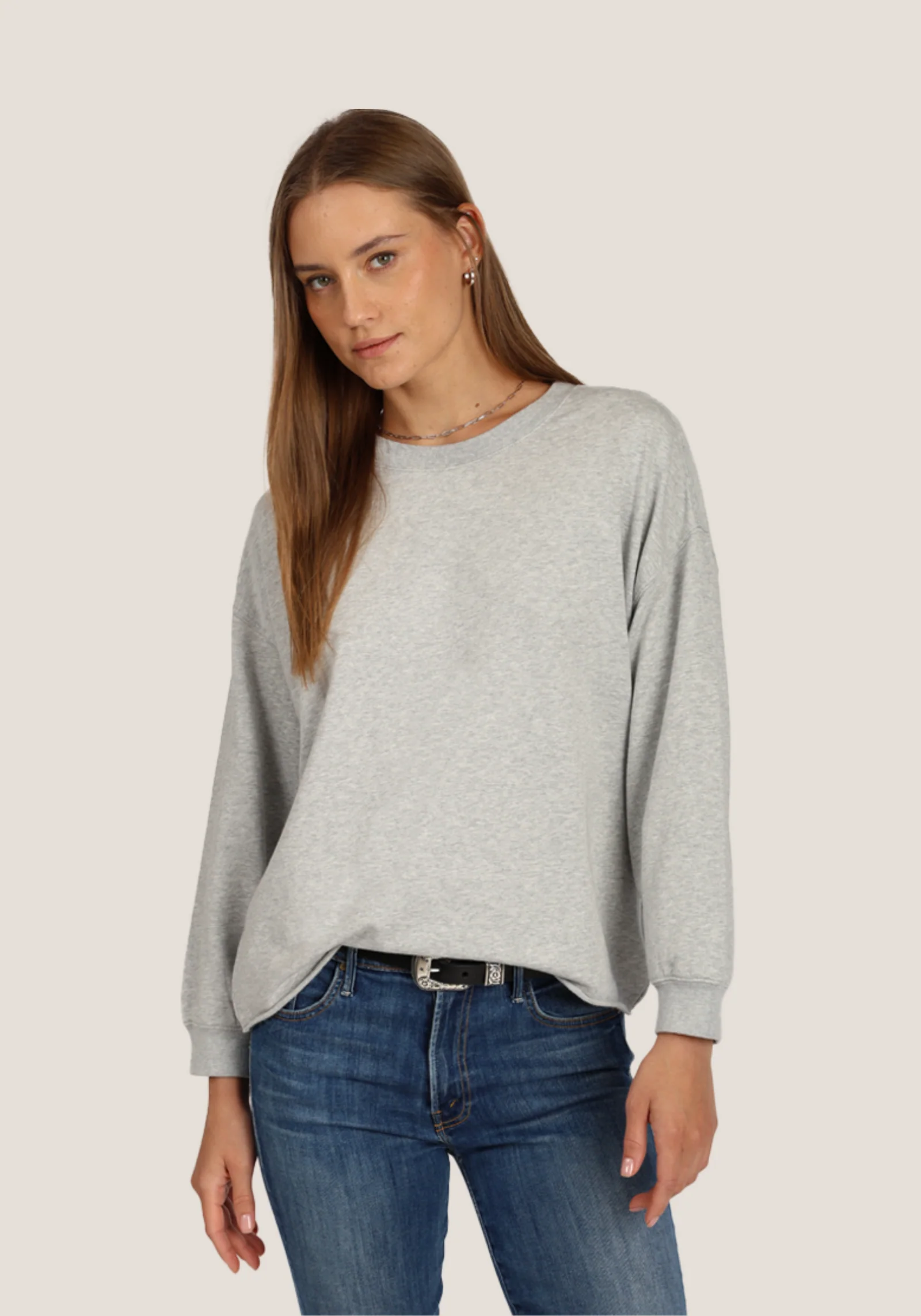 Heather Cali Fleece Anna Crew