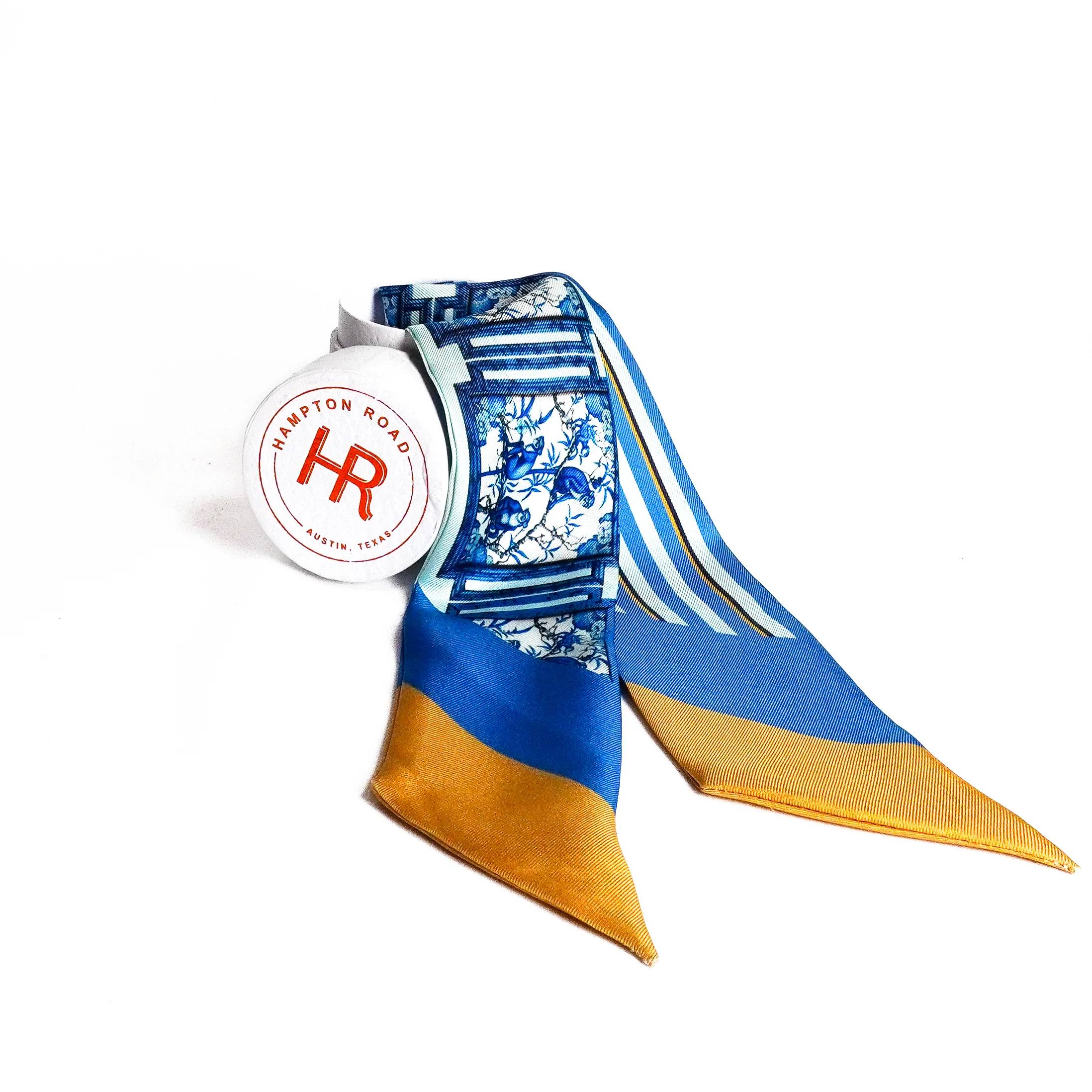 Blue Chinoiserie Monkeys Twilly Set