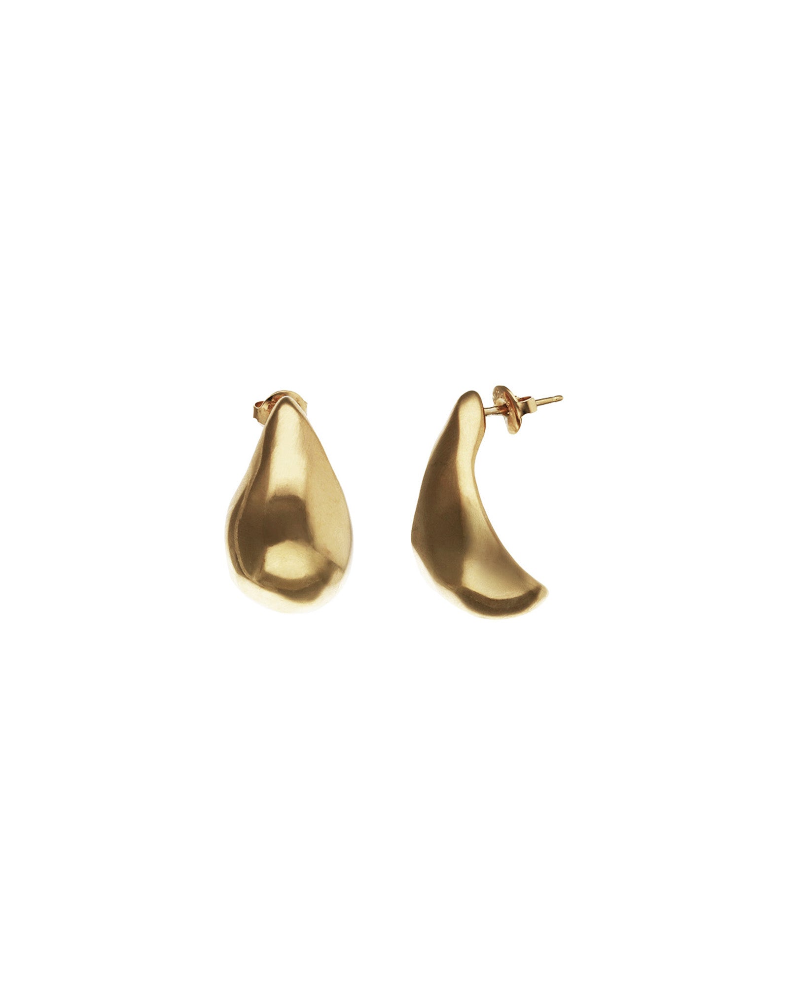 Gold Corium Tear Drop Earrings