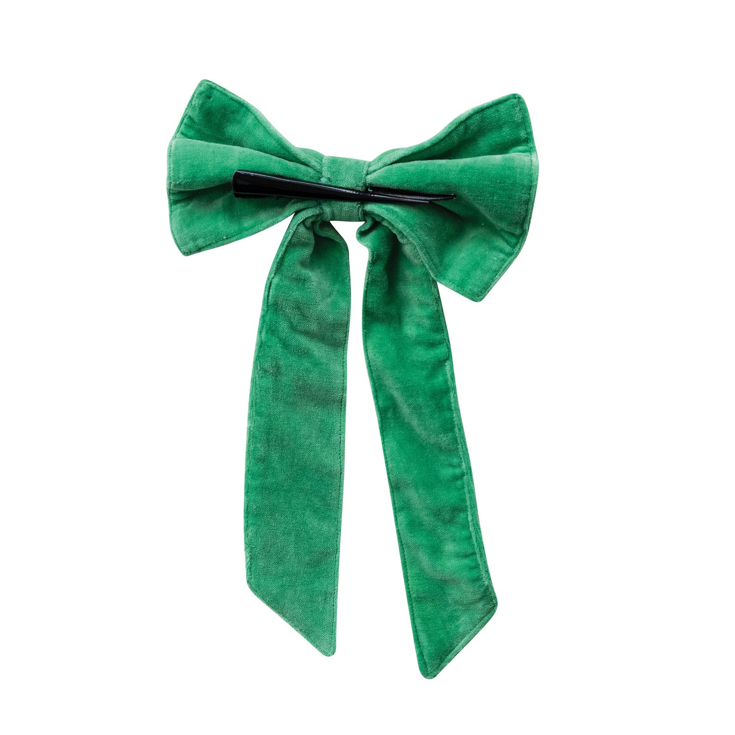 13" Kelly Green Clip-On Bow