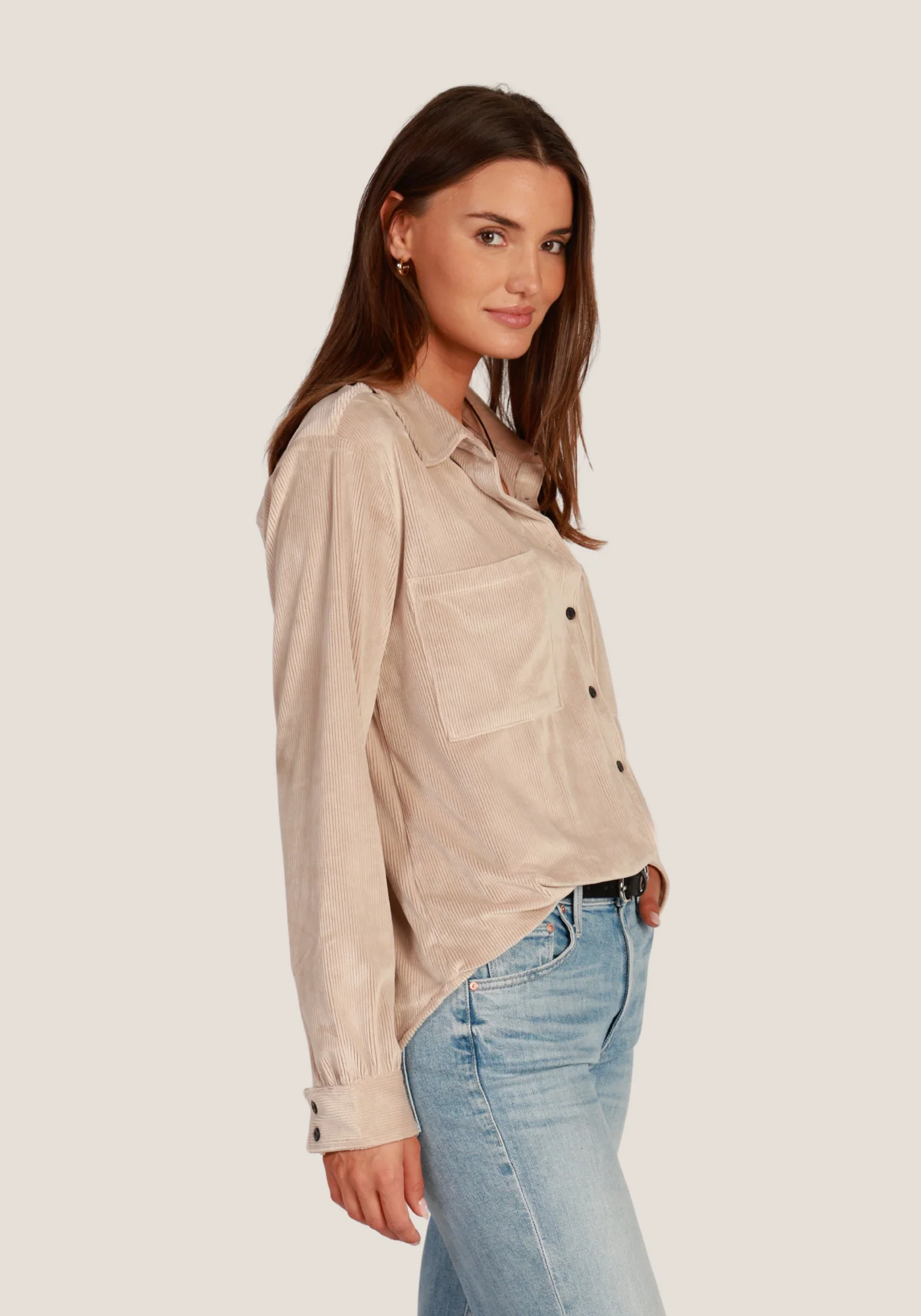 Natural Maeve Corduroy Shirt