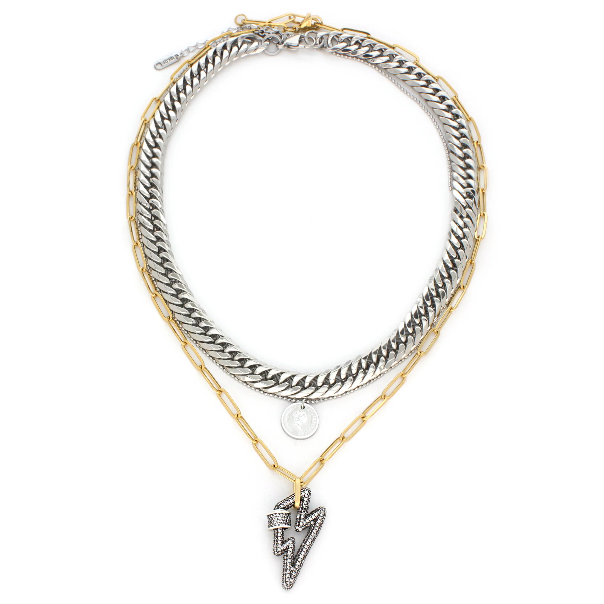 The Lightning Layered Necklace Set