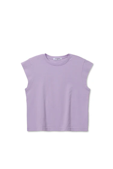 Ultraviolet Porter Supima Cap Sleeve Tee