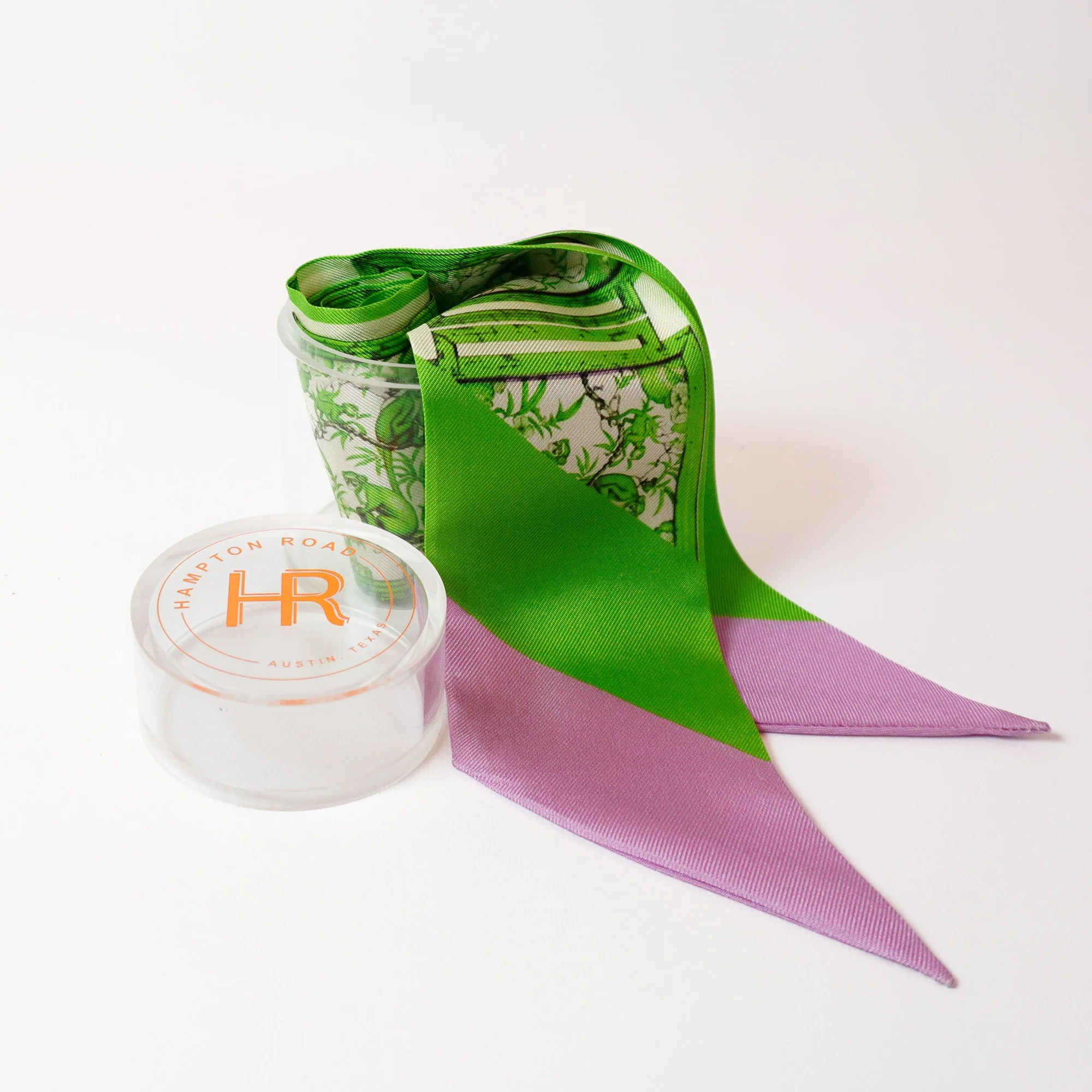 Green Chinoiserie Monkeys Twilly Set