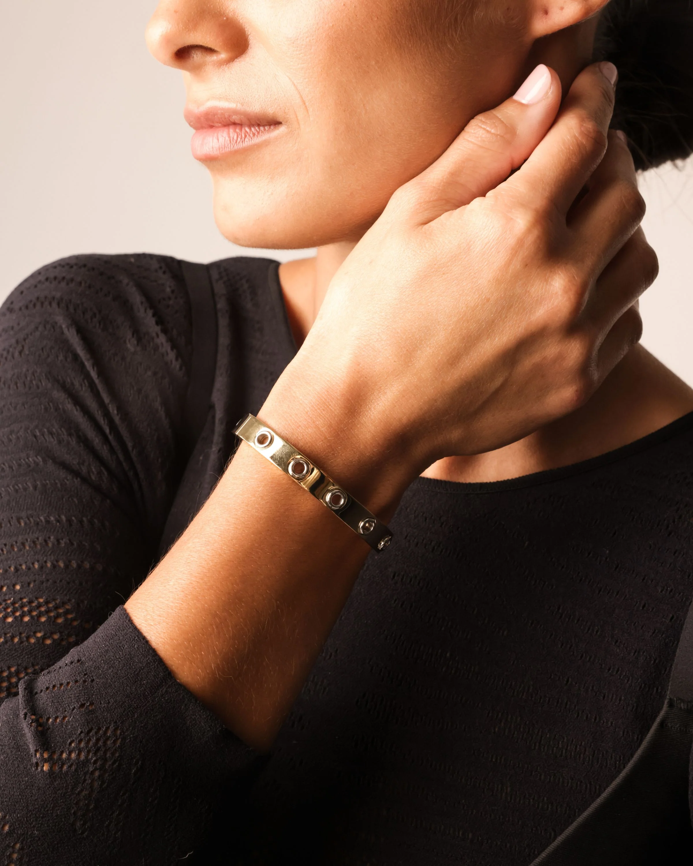 The Hole Slim Bangle in Gold