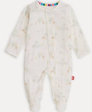 White Serene Safari Footie