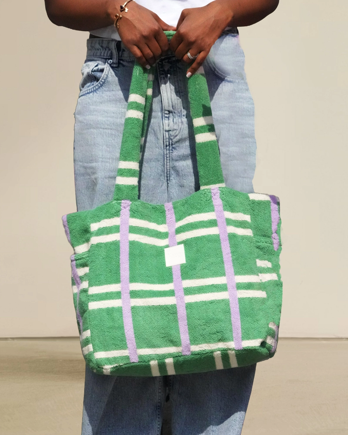 Garden Stroll Terry Tote Bag