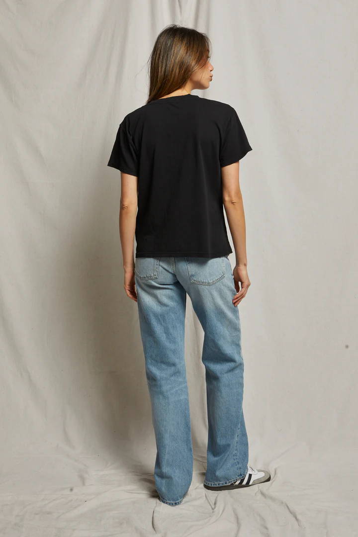 Hendrix Crispy Lightweight Cotton Boxy V-Neck Tee