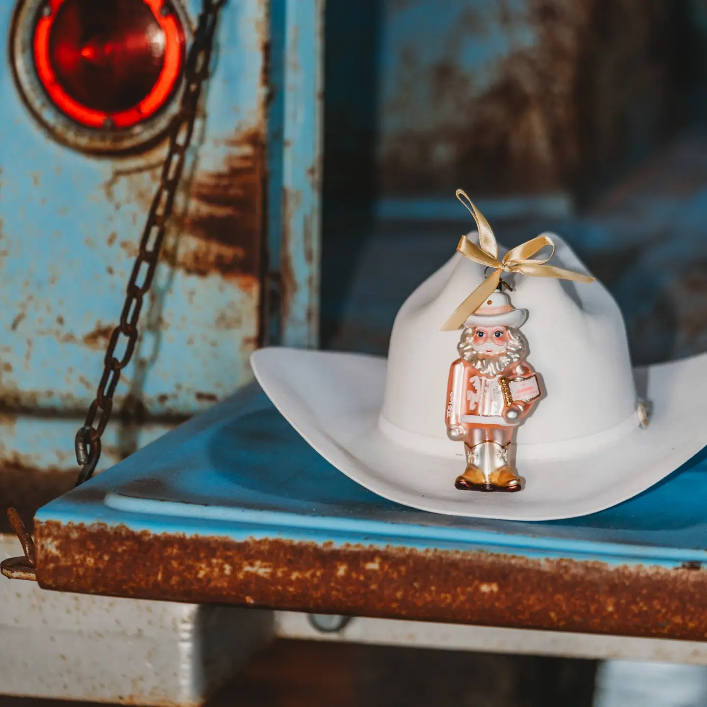 Texas Cowboy Nutcracker Blown Glass Christmas Ornament – 2026