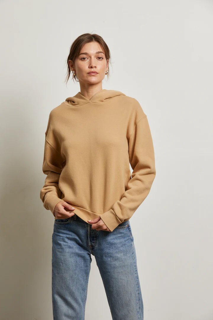 Heart Cotton Fleece Pullover Hoodie