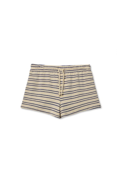 Summer Loop Terry Sweatshorts in Natural/Chocolate