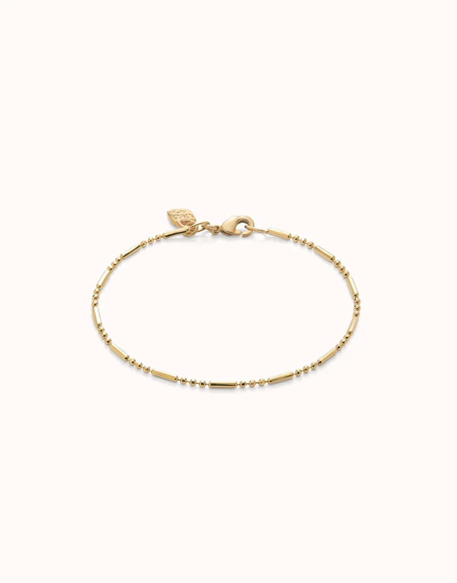 Gold Charm Chain Bracelet