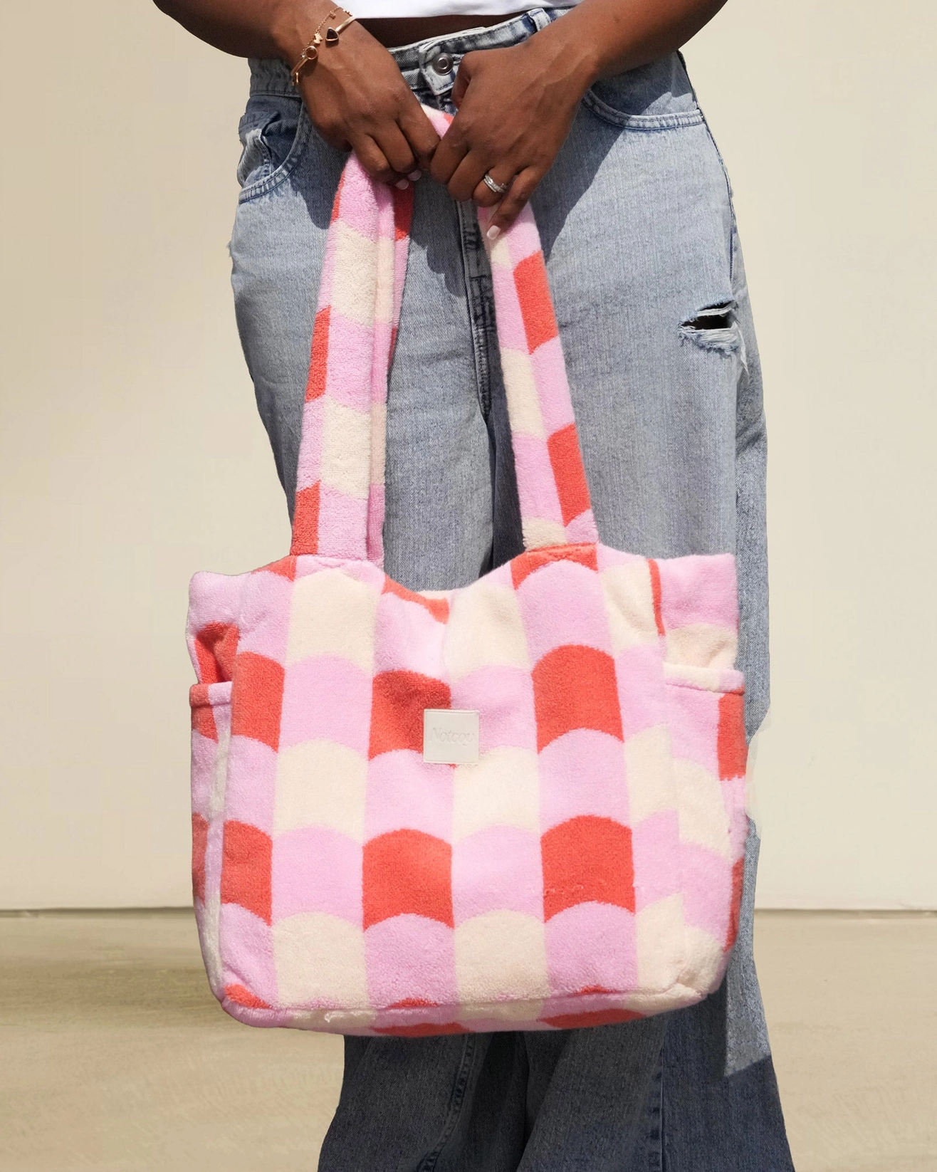 Cherry Blossom Terry Tote Bag