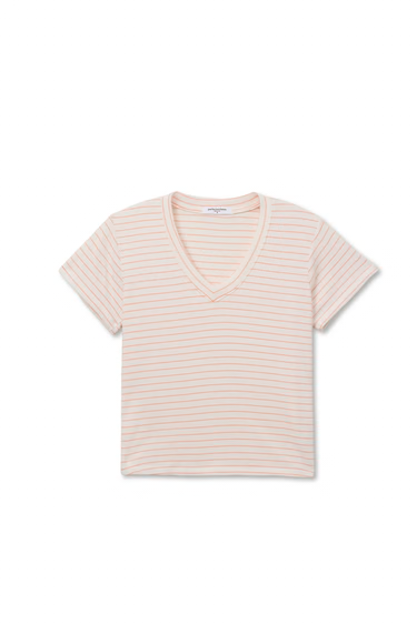 Clementine Stripe Elliot Brushed Sweater Stripe V-Neck Tee