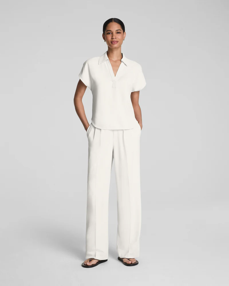 Spanx®  CarryOn Wide Leg Pant in Ivory