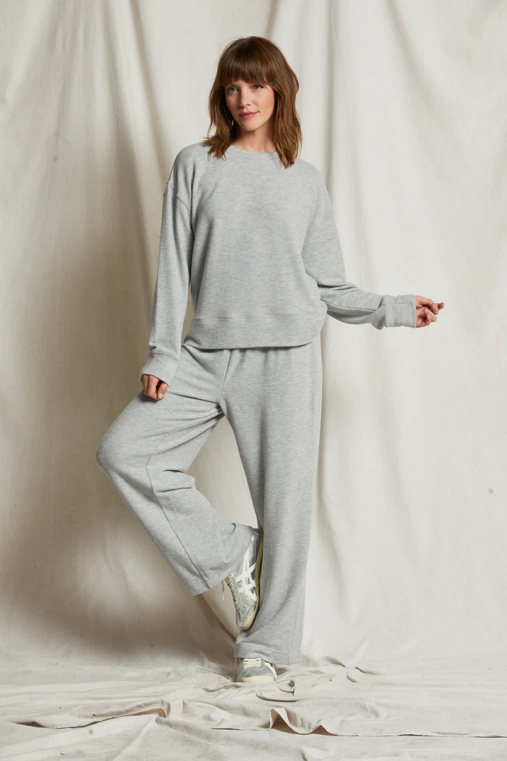 Heather Grey Marcie Straight Leg Pant