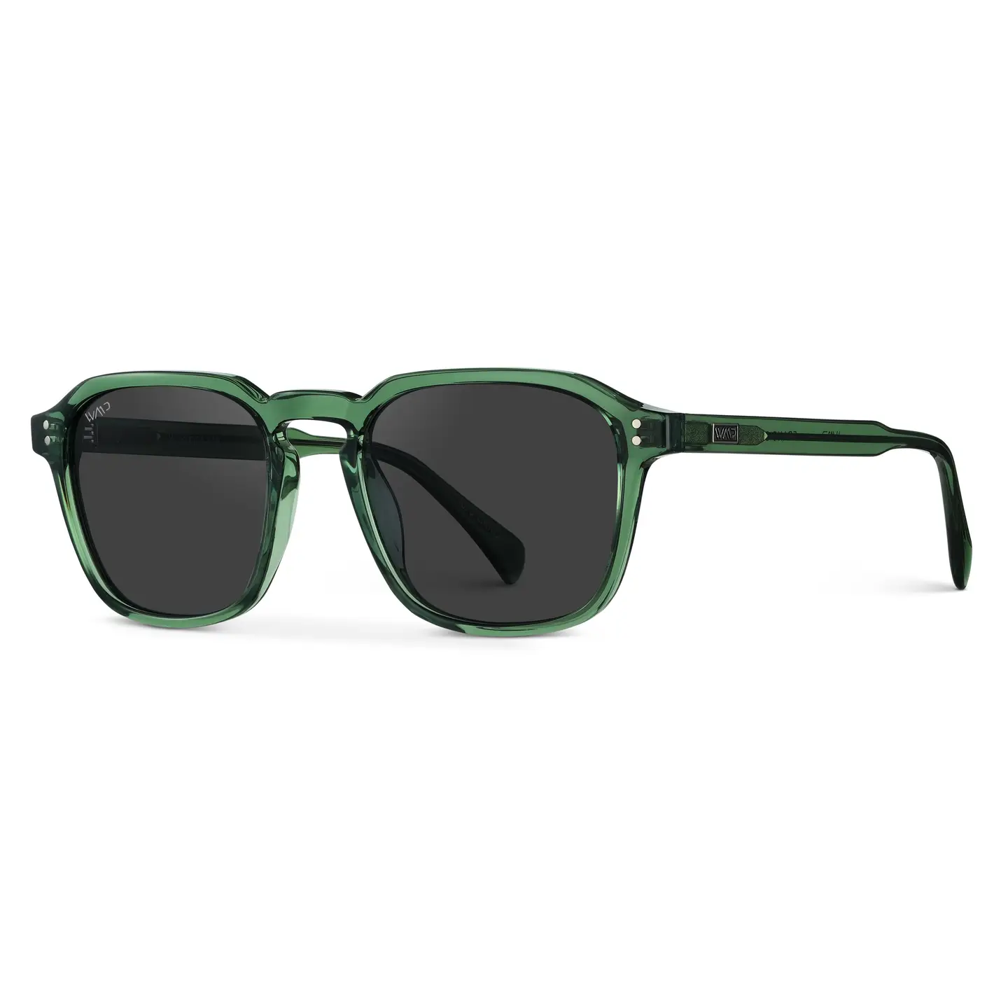 Francis Sunglasses in Emerald Green/Black