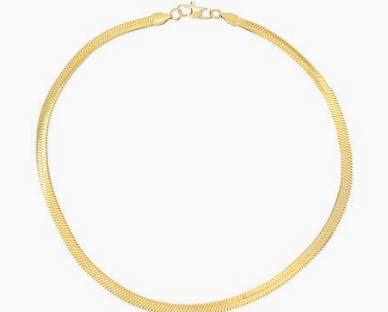 Gold Viper Snake Chain Necklace
