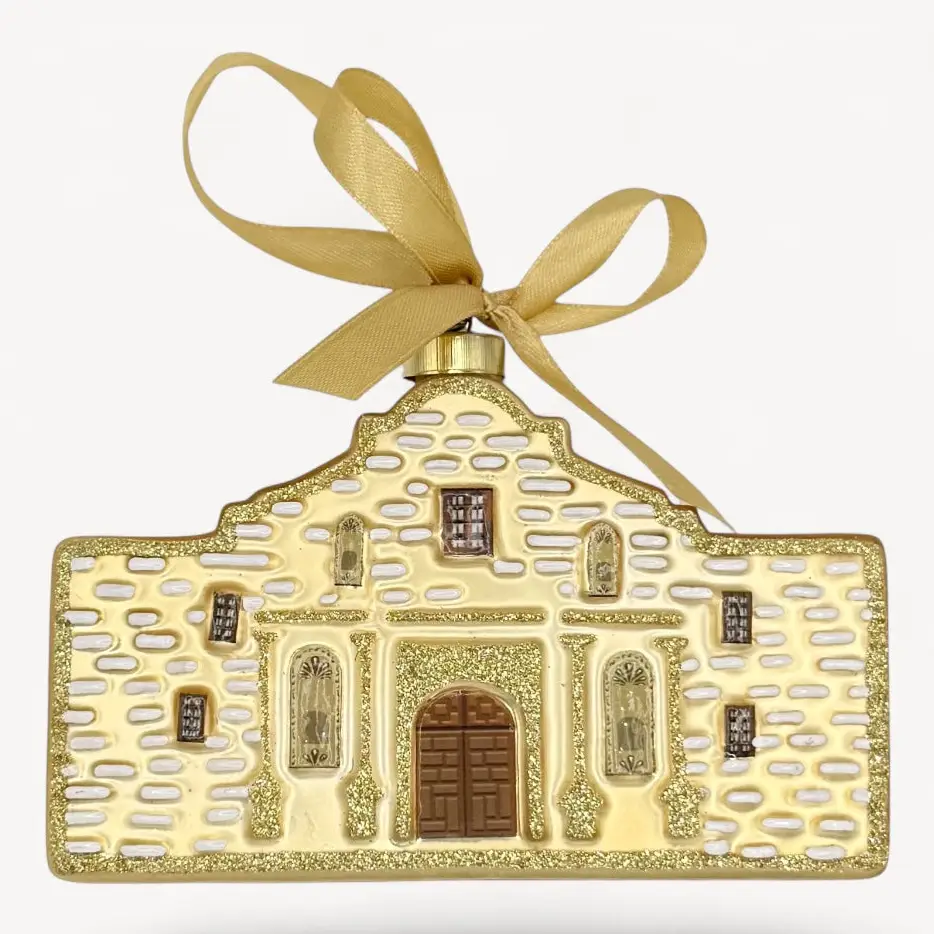 The Alamo Blown Glass Texas Christmas Ornament – 2026