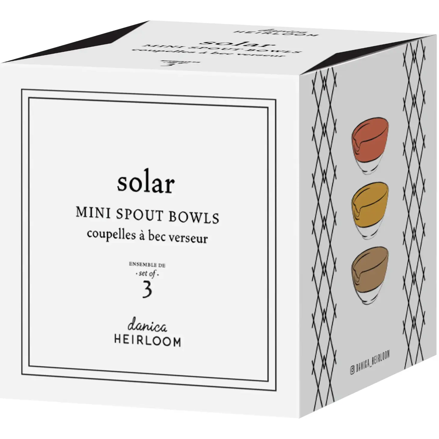 Solar Mini Spout Bowl S/3