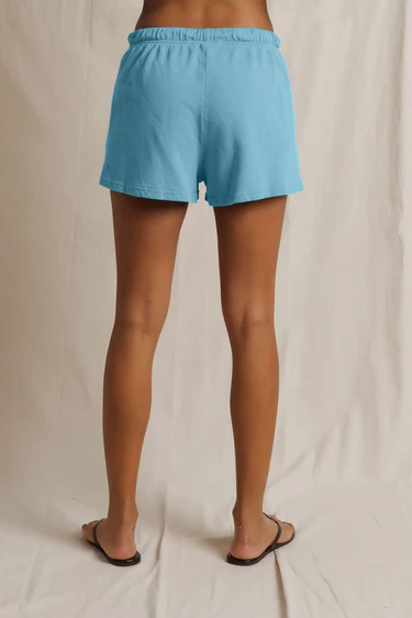 Milky Blue Layla French Terry Sweat Shorts