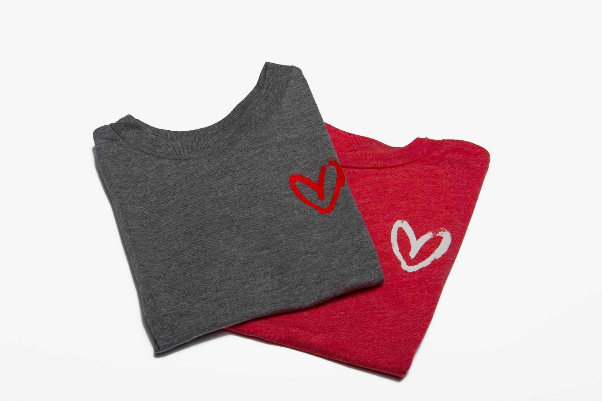 Grey Imperfect Heart Toddler Tee