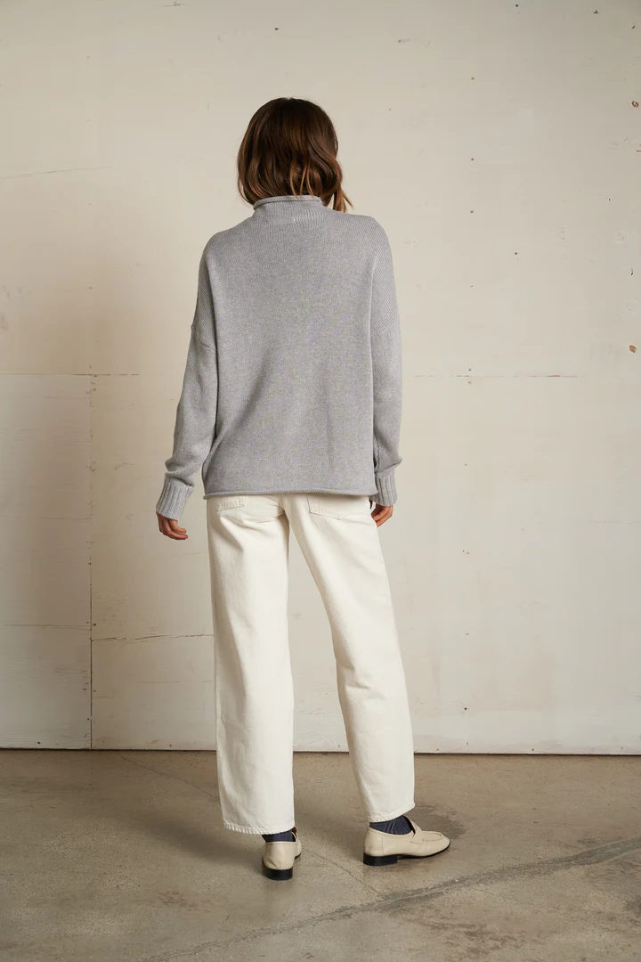 Heather Grey Nova Cashmere Sweater