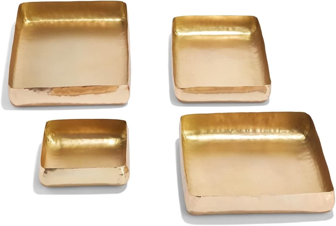 Gold Handcrafted Trays by Tozai