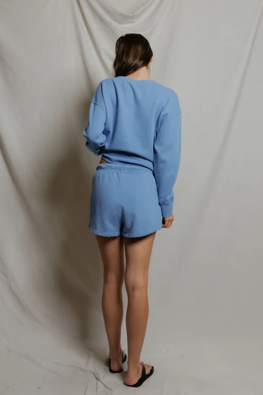 Pacific Blue Layla French Terry Sweat Shorts