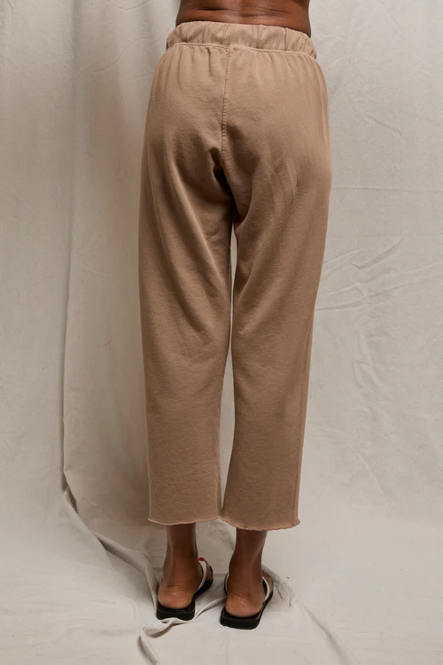 Mocha Jamaica Beach Fleece Straight Leg Sweatpant