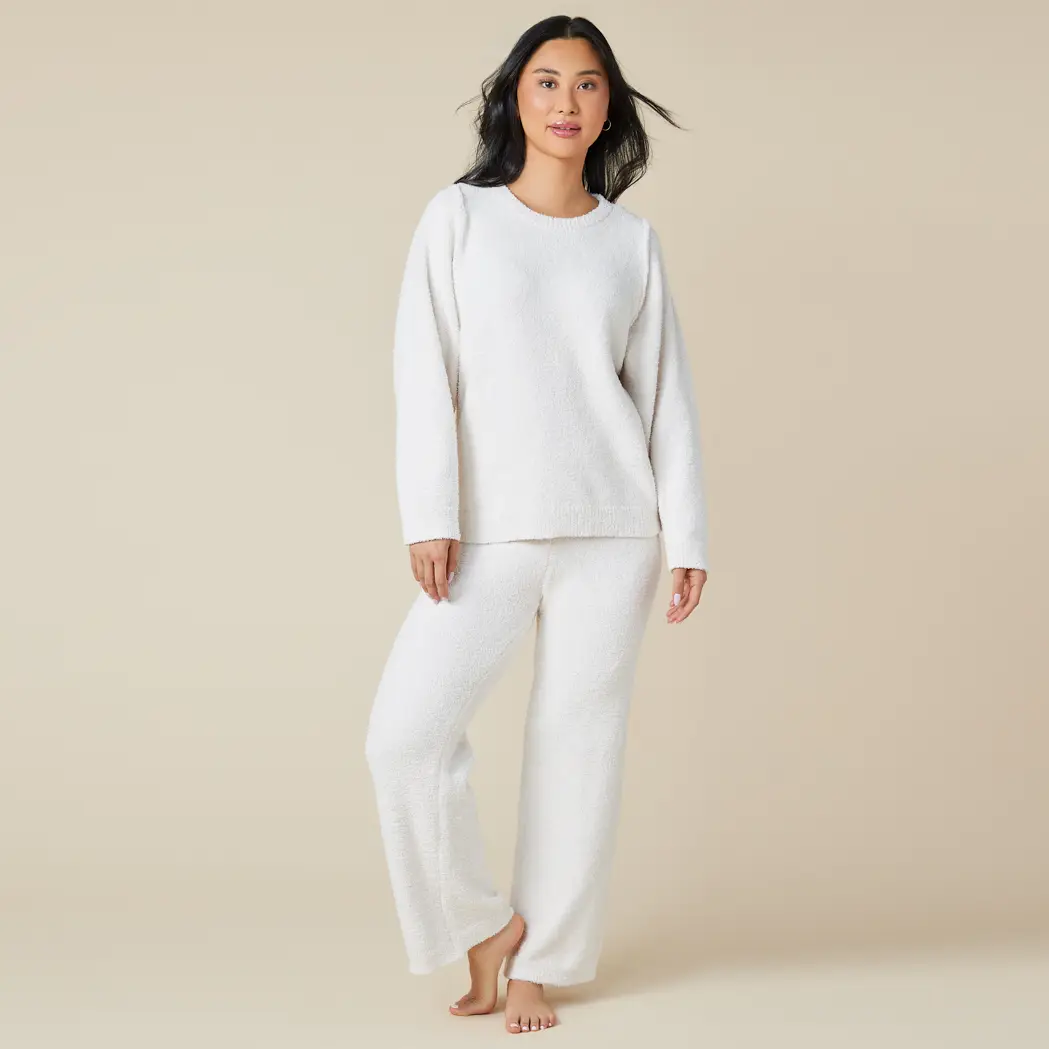 Almond Reverse Seam Marshmallow Lounge Set