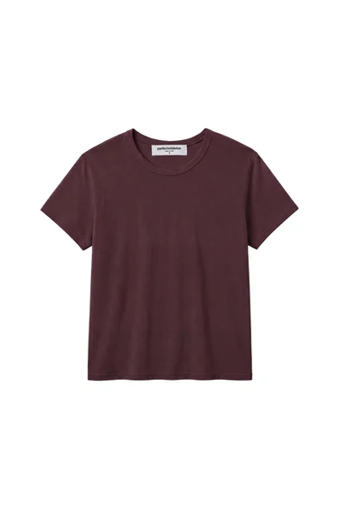Cherry Lacquer Harley Cotton Boxy Crew Tee