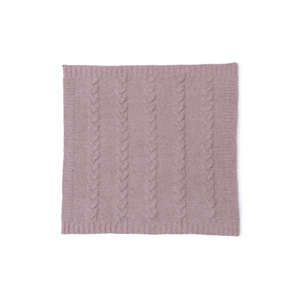 Dusty Rose CozyChic® Braided Cable Receiving Blanket