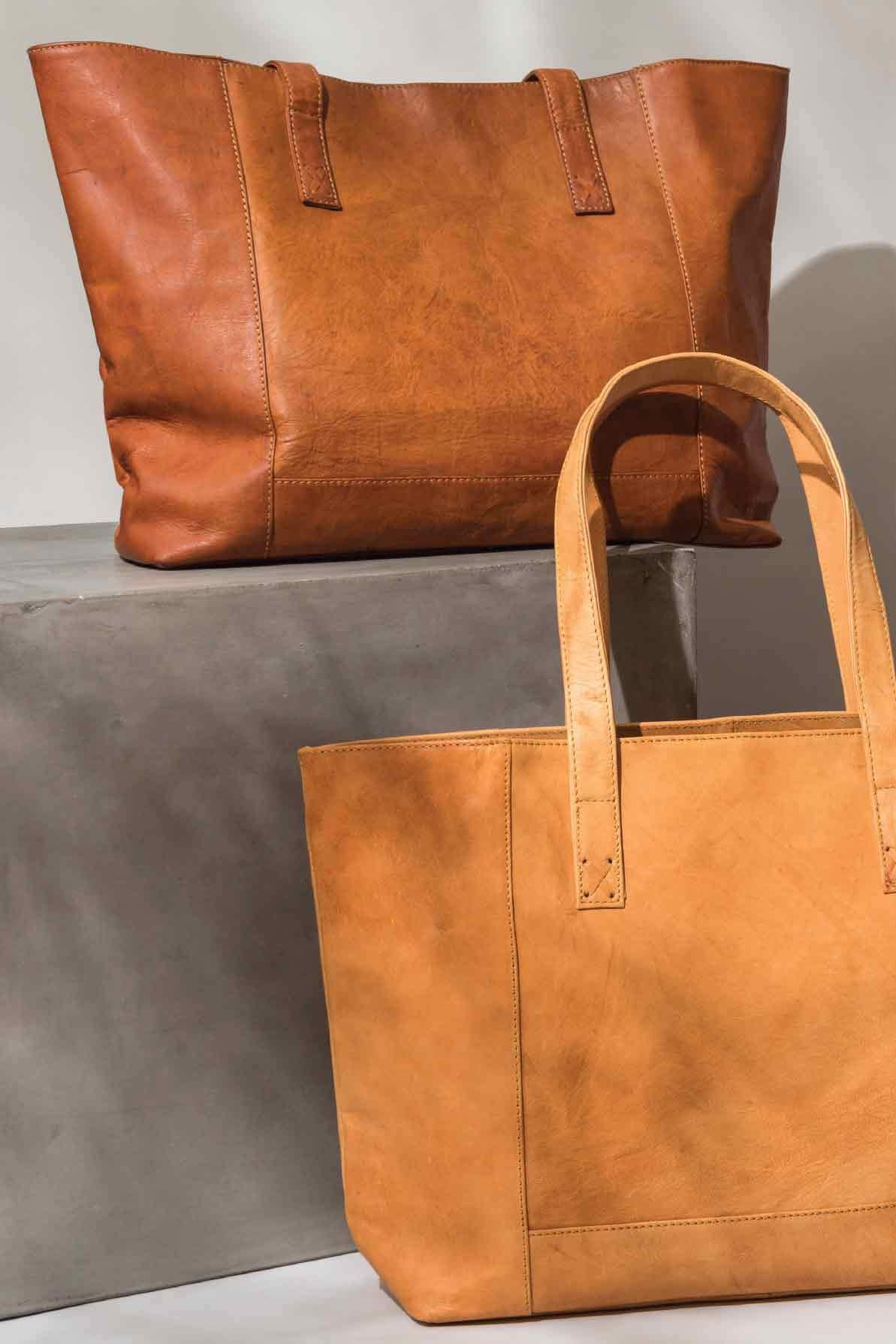 Modern Leather Tote