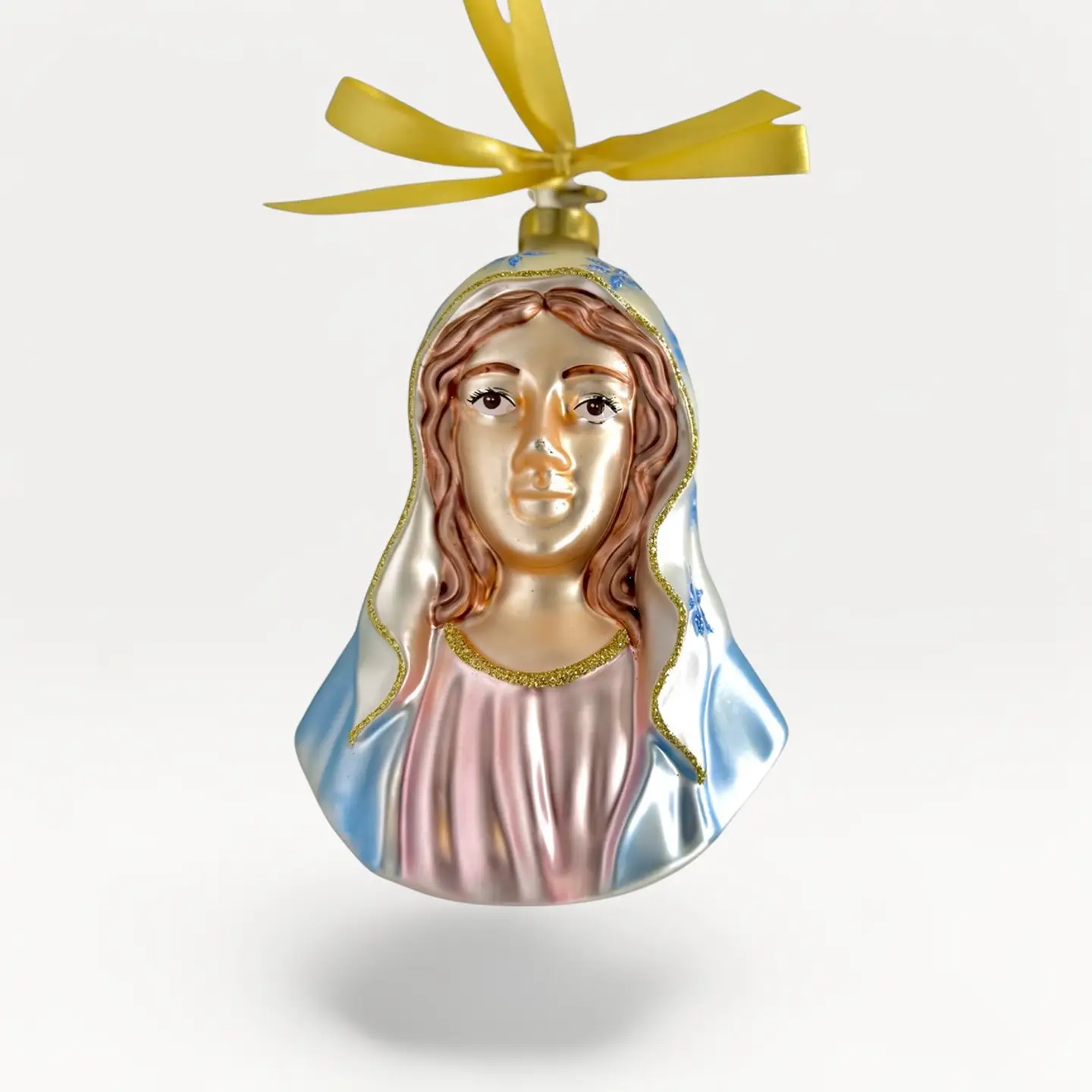 Virgin Mary Blown Glass Christmas Ornament – 2026 First Edition