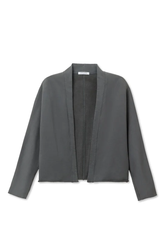 Charcoal Olivia Fleece Cardigan